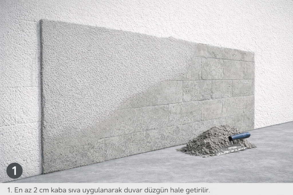 Taşyünü Üstüne I-S Board (Galvaniz Levha) ile Klinker Tuğla Uygulama 2026 Taşyünü Üstüne I-S Board (Galvaniz Levha) ile Klinker Tuğla Uygulama 2026