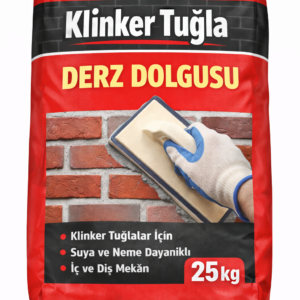 Mağaza Klinker Tuğla Derz Dolgu Gri Renk (20 Kg/Paket)